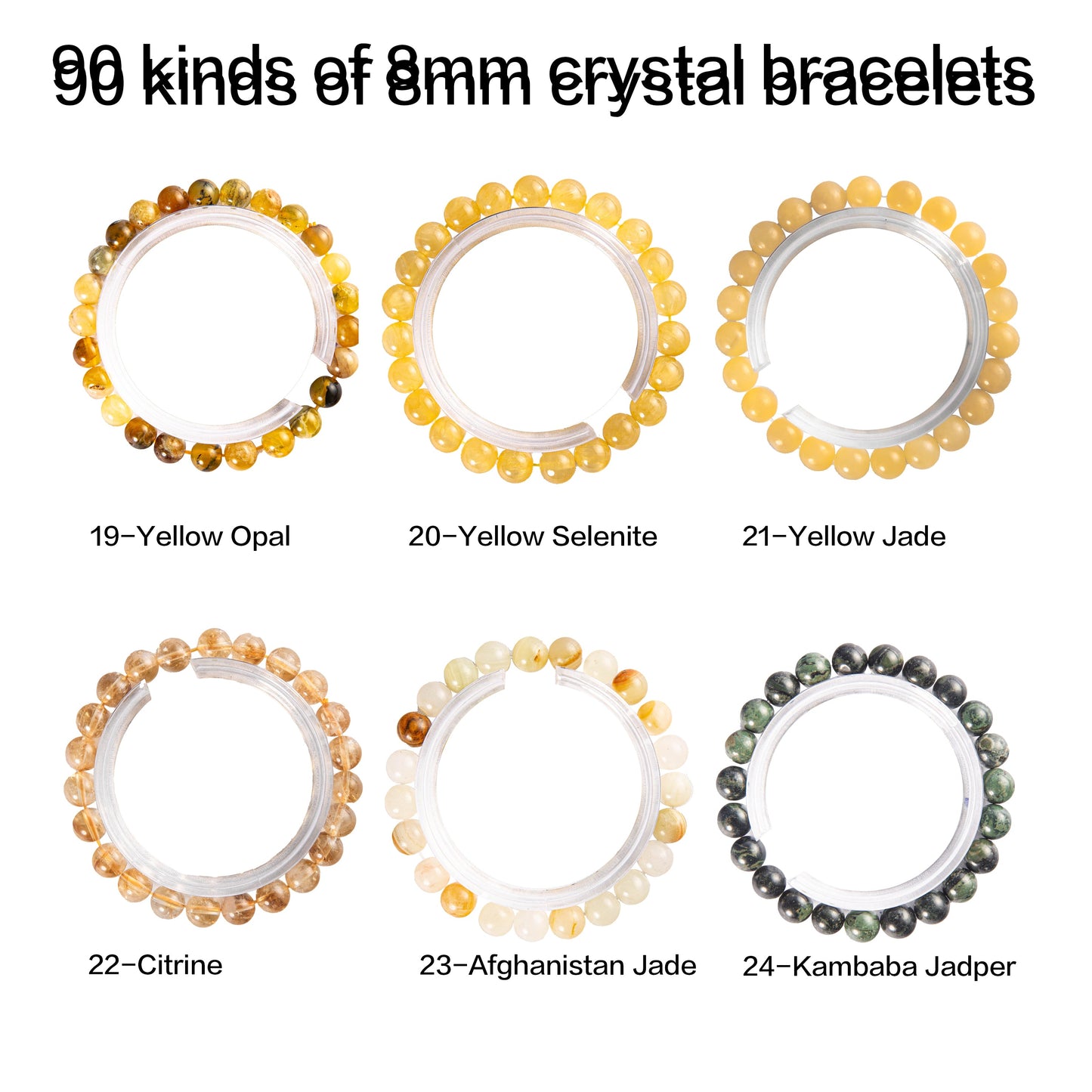 crystal bracelet 90 kinds of 8mm Natural bracelets 的副本