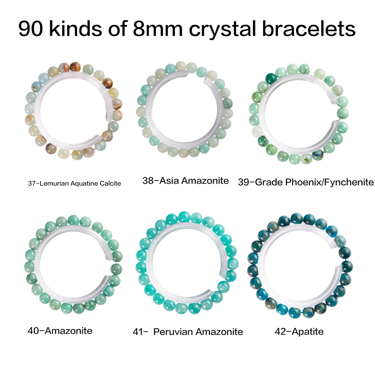 crystal bracelet 90 kinds of 8mm Natural bracelets 的副本