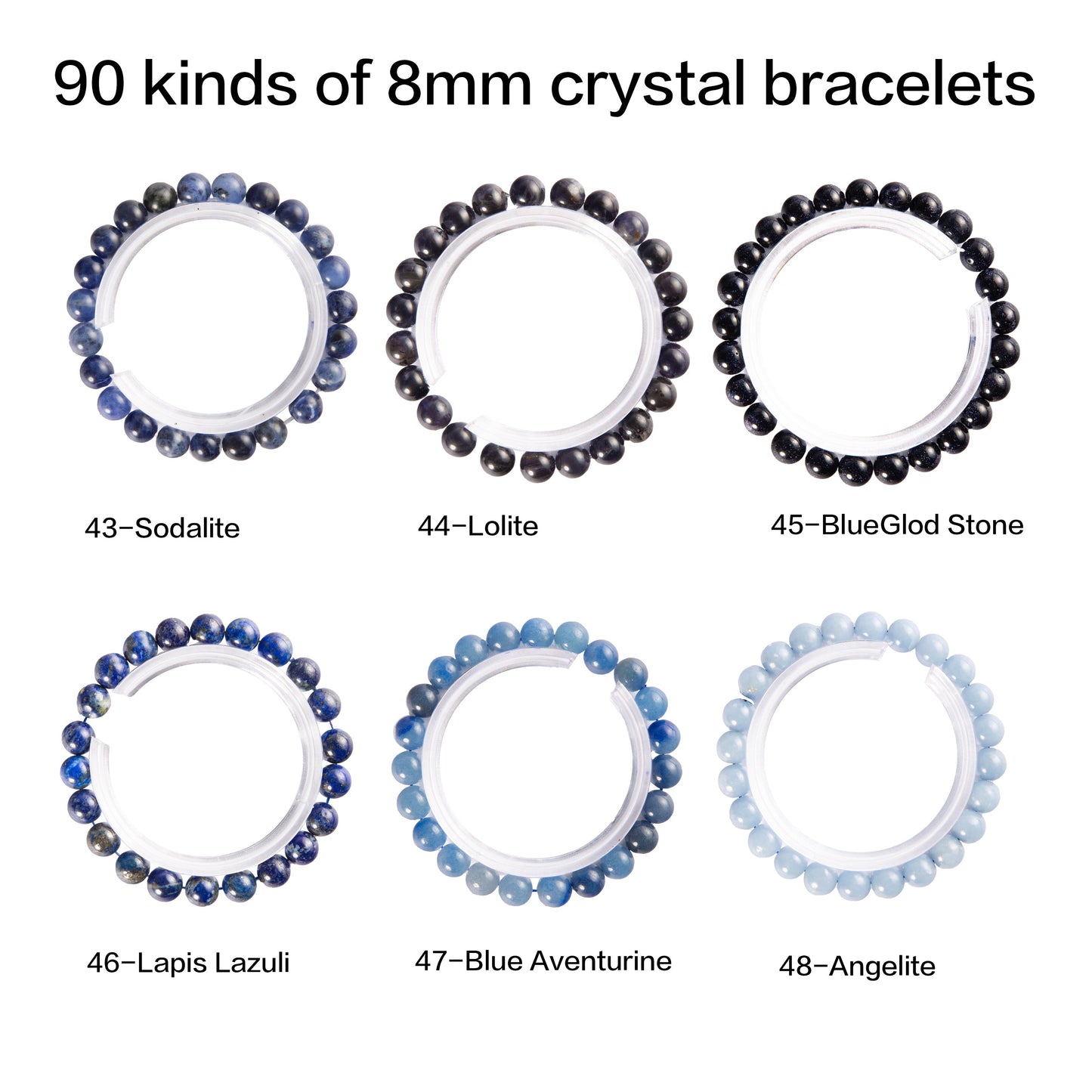 crystal bracelet 90 kinds of 8mm Natural bracelets 的副本
