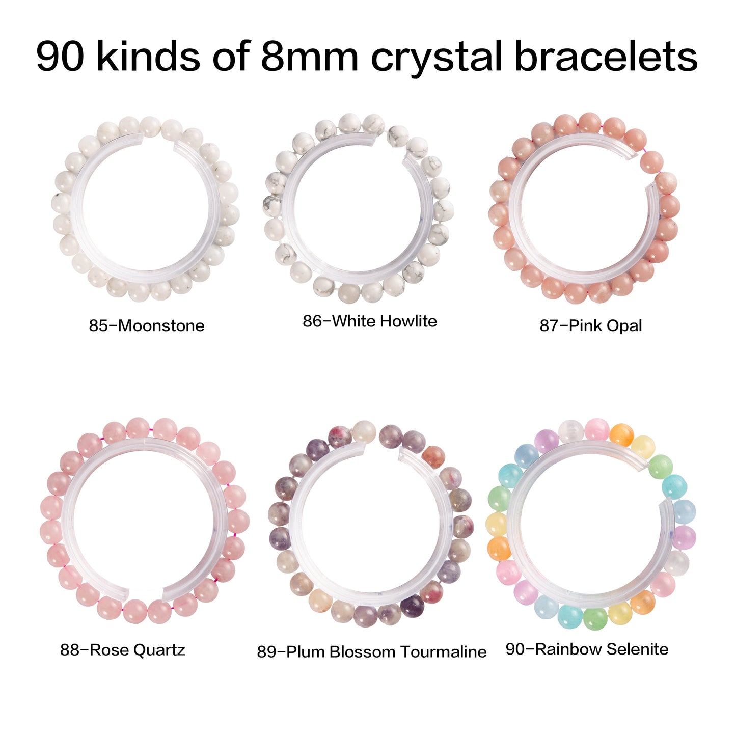 crystal bracelet 90 kinds of 8mm Natural bracelets 的副本