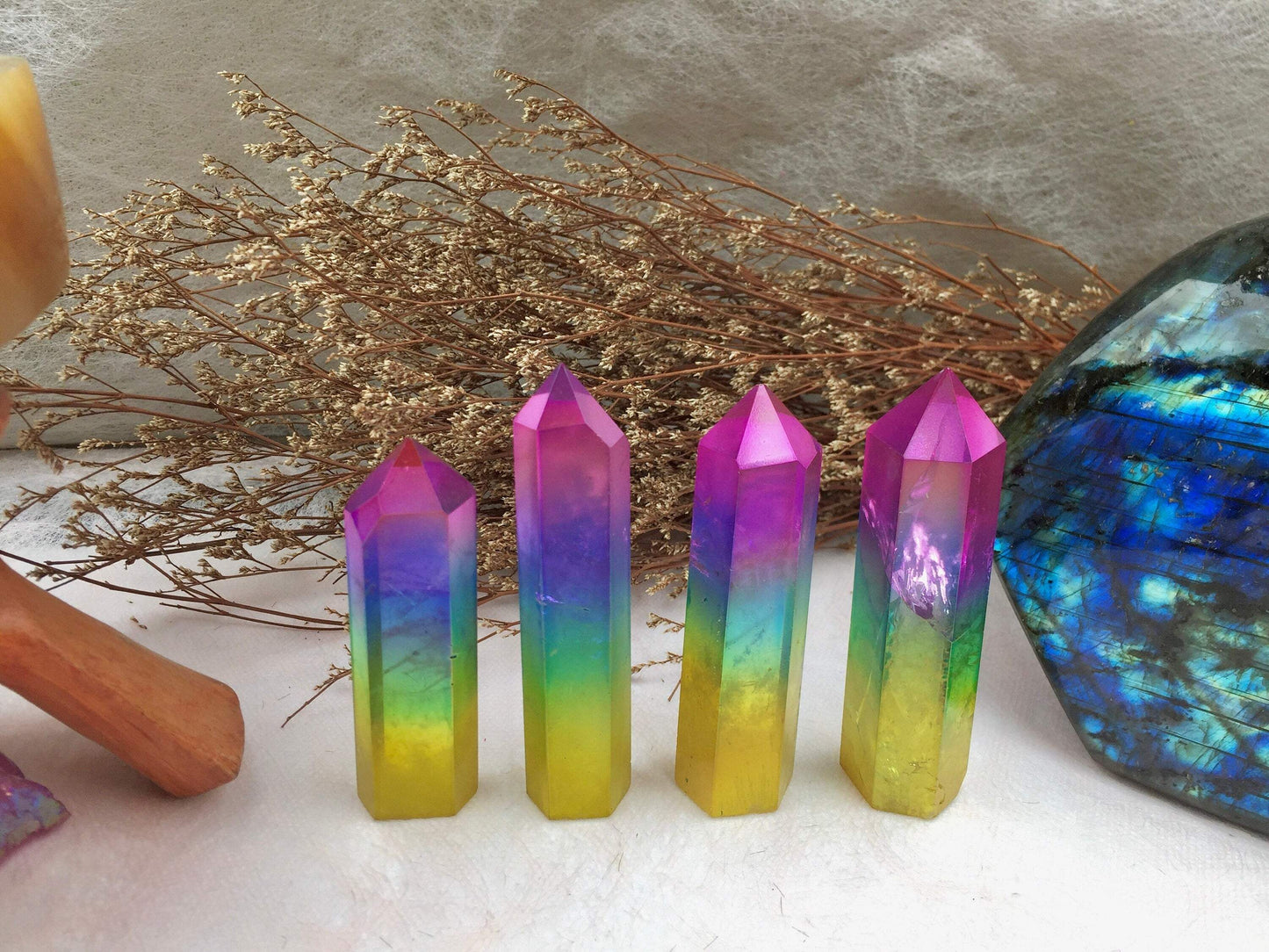 Clear Quartz Obelisk Tower - Arua Crystal for Meditation and Chakra Balancing