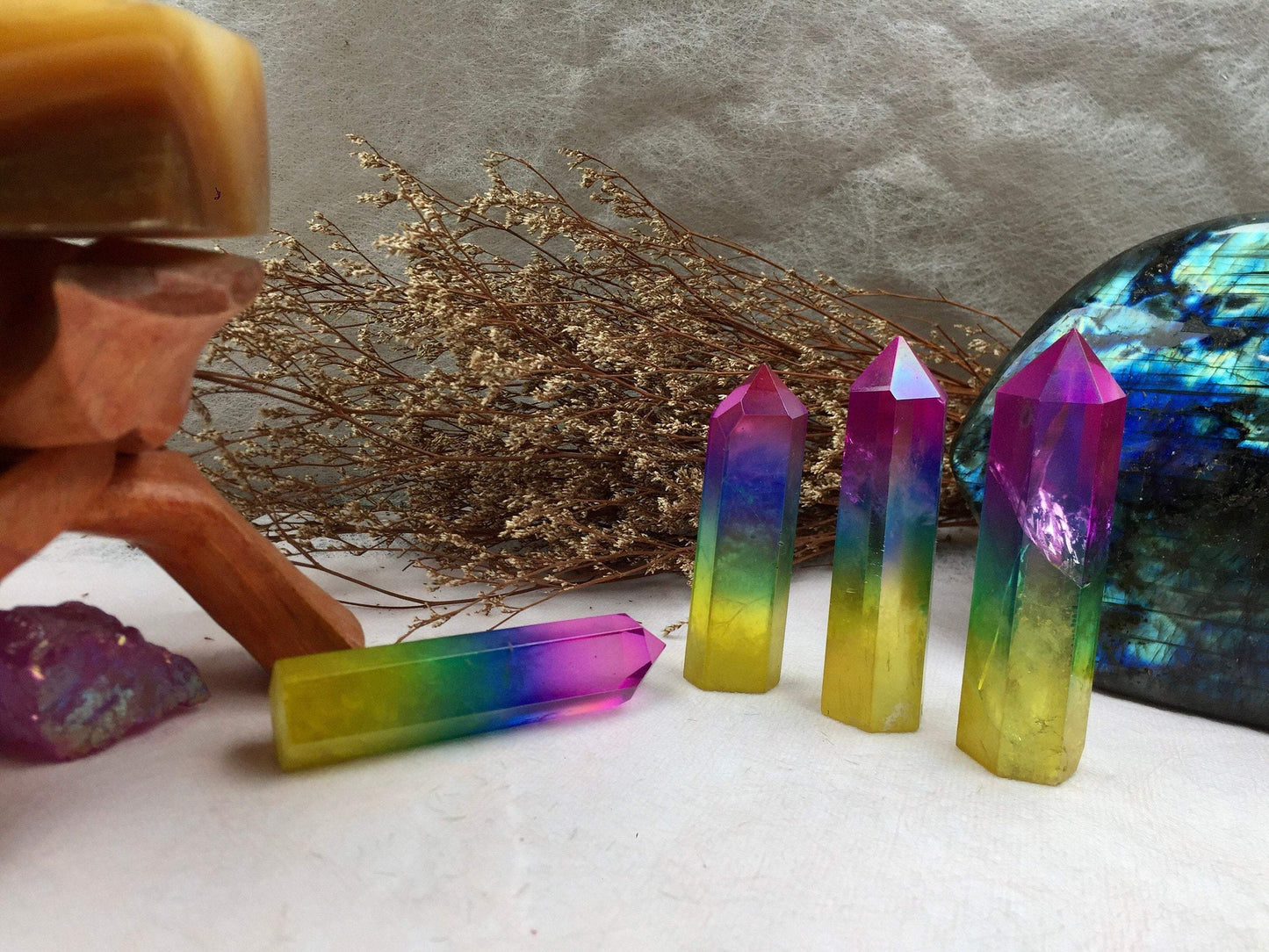 Clear Quartz Obelisk Tower - Arua Crystal for Meditation and Chakra Balancing