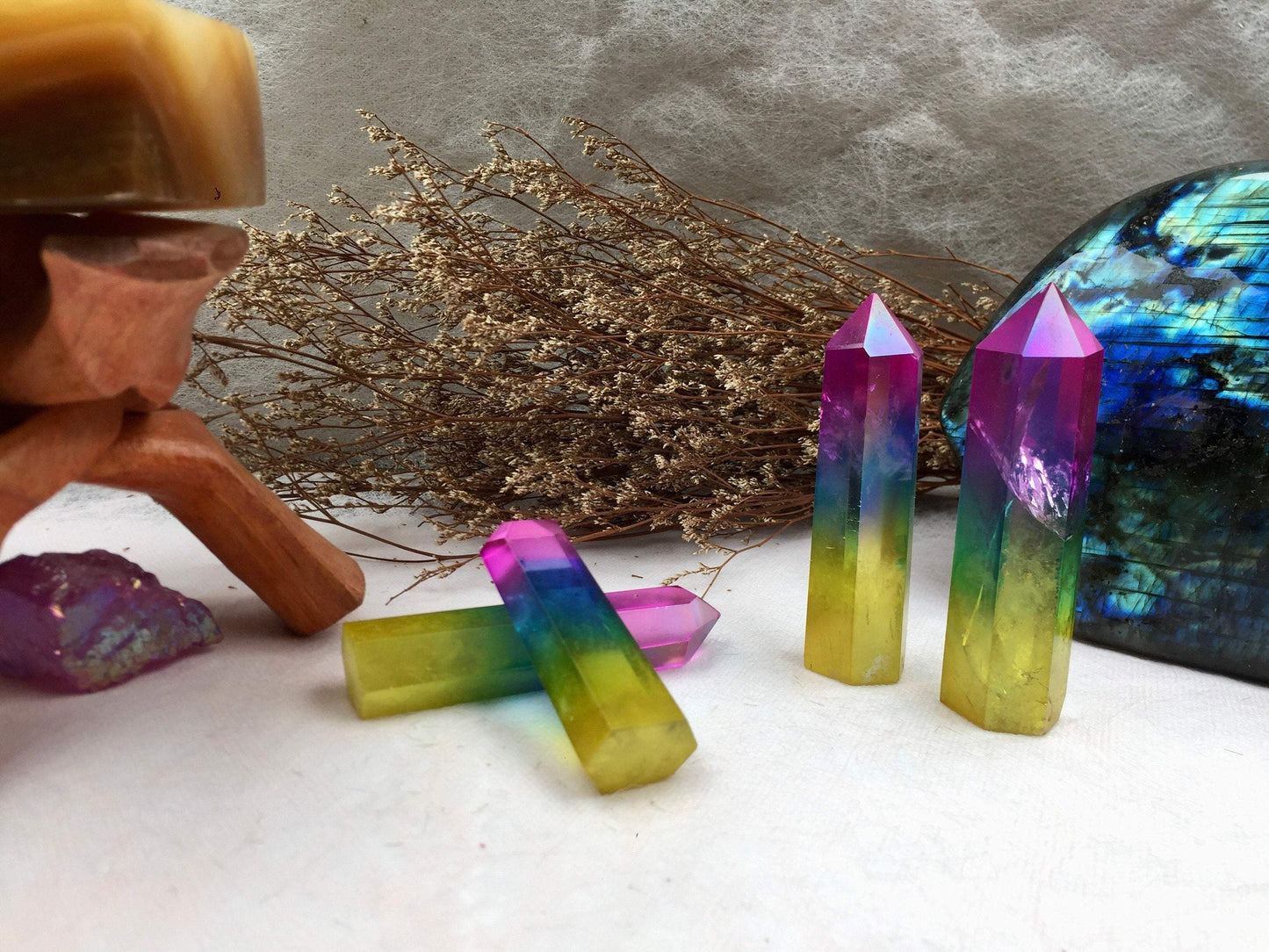 Clear Quartz Obelisk Tower - Arua Crystal for Meditation and Chakra Balancing