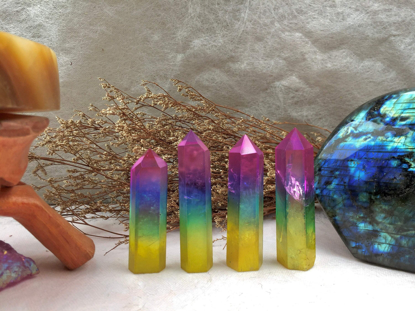 Clear Quartz Obelisk Tower - Arua Crystal for Meditation and Chakra Balancing