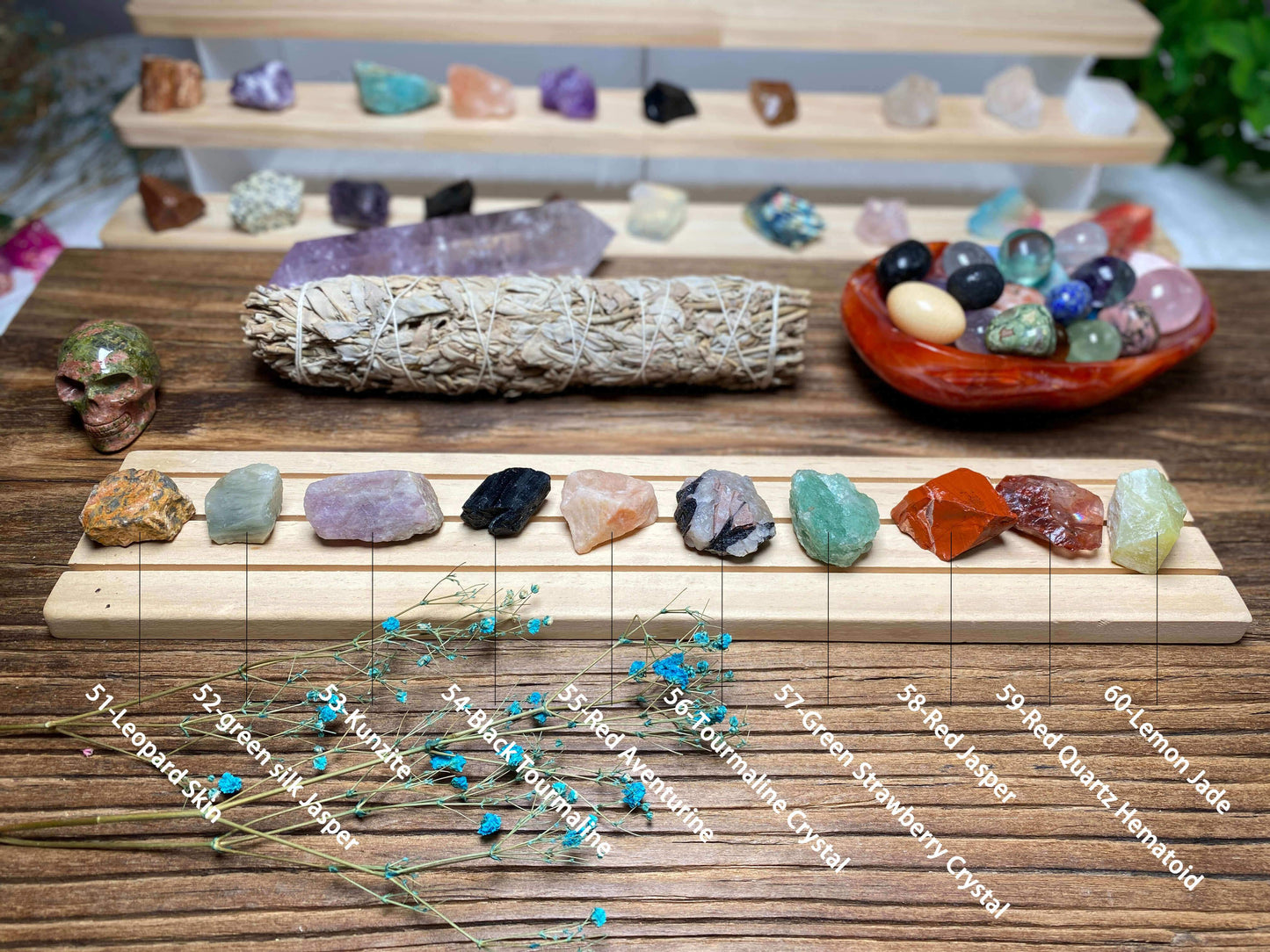 Wholesale Raw Crystals Gift Set, 70 Varieties, Aromatherapy Stones, Perfect for Aligning Seven Chakras, Unique Spiritual Healing Collection