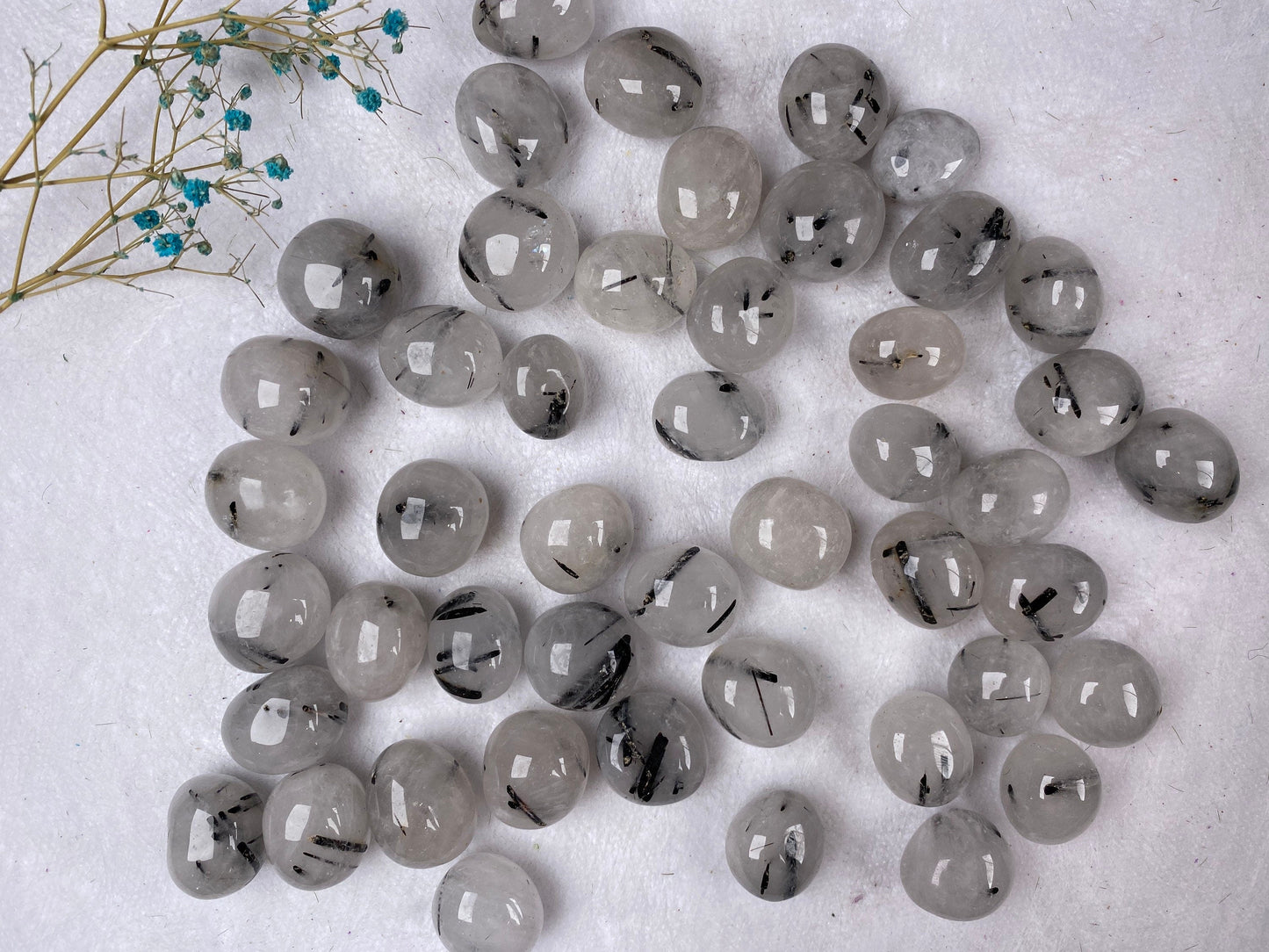 Black Tourmaline Stone, Tumbled Tourmaline, Energy Protection Crystal, EMF Shield Gem, Healing Stones, Chakra Balancing, 100g
