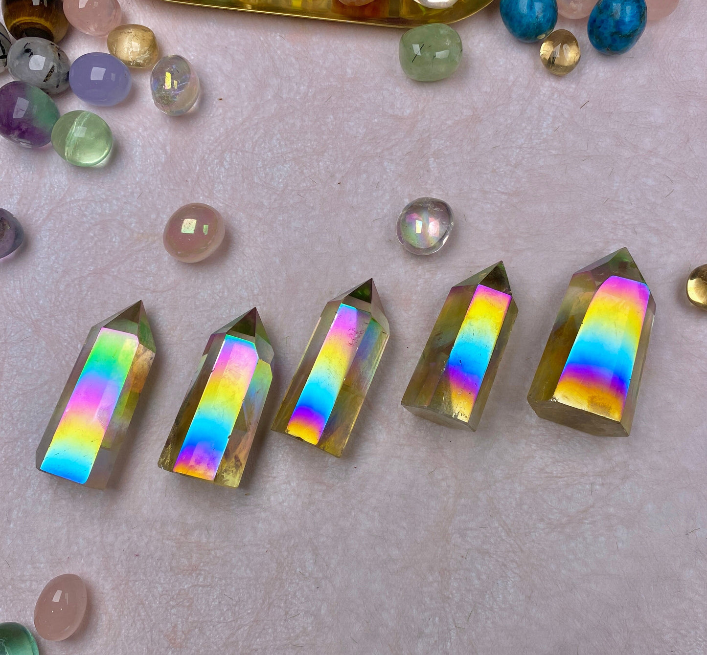 Citine Tower -point Crystal tower gift for friend