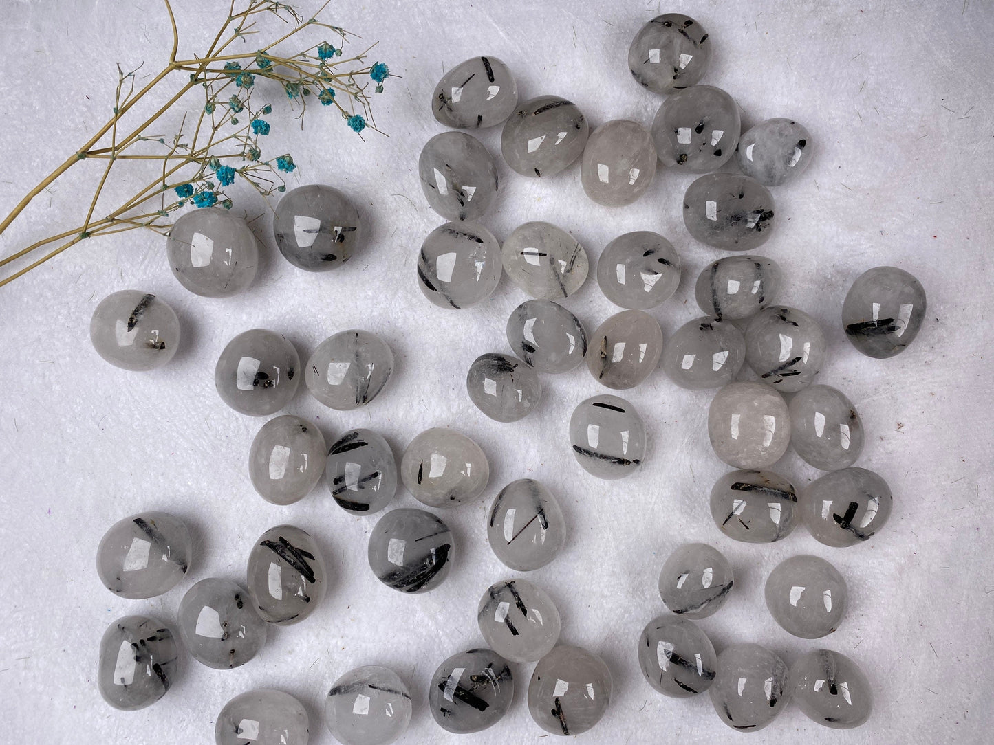 Black Tourmaline Stone, Tumbled Tourmaline, Energy Protection Crystal, EMF Shield Gem, Healing Stones, Chakra Balancing, 100g