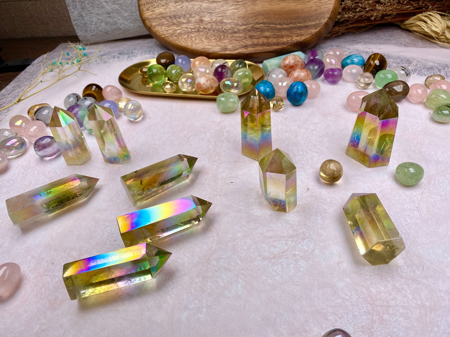 Citine Tower -point Crystal tower gift for friend