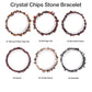 Natural crystal chips bracelet 100 kinds of bracelets 4PCs