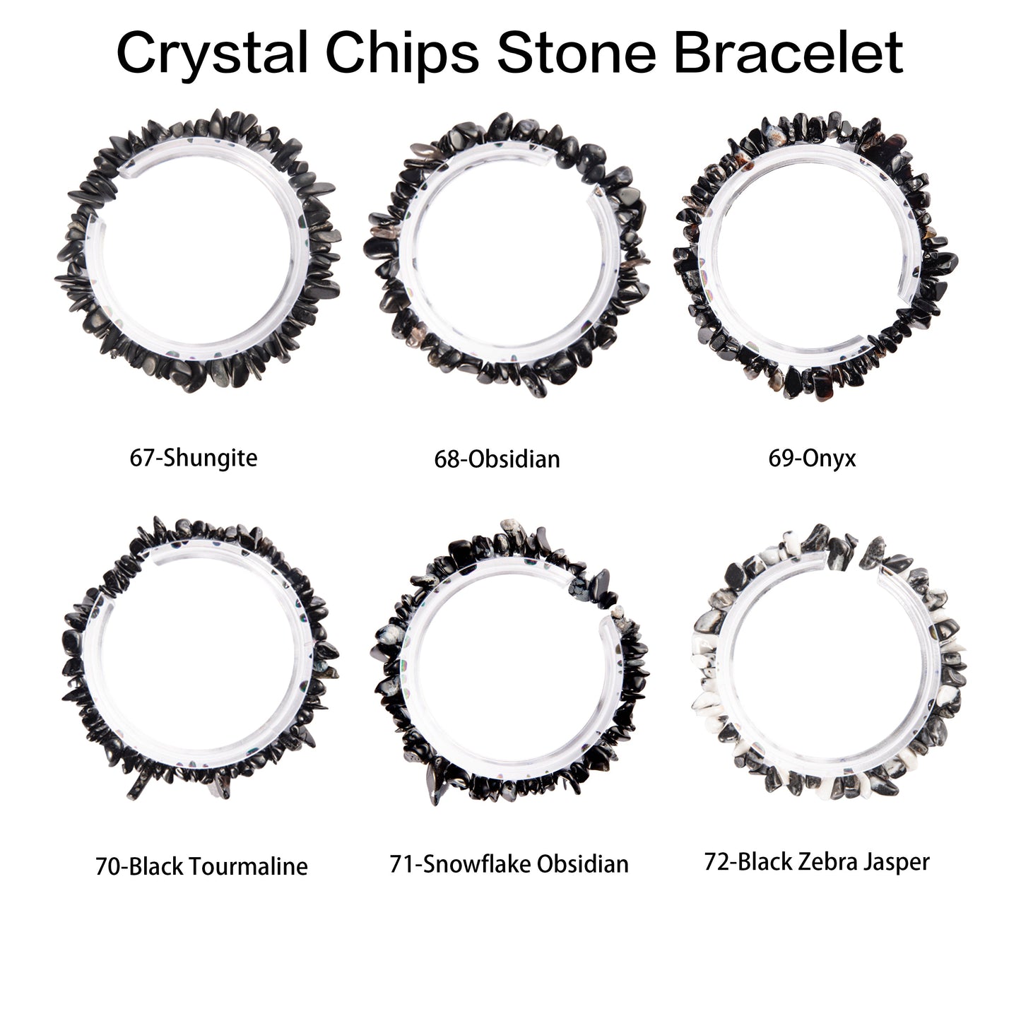 Natural crystal chips bracelet 100 kinds of bracelets 4PC