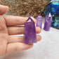 Natural Raw Amethyst Crystal Tower - Polished Healing and Energy Tower for Spiritual Reiki