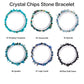 Natural crystal chips bracelet 100 kinds of bracelets No.1-70