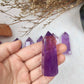 Natural Raw Amethyst Crystal Tower - Polished Healing and Energy Tower for Spiritual Reiki