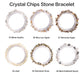 Natural crystal chips bracelet 100 kinds of bracelets No.1-70