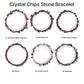 Natural crystal chips bracelet 100 kinds of bracelets No.71-100