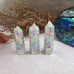 Aura Howlite Tower Aura-Infused Crystal Crystal Meditation Tool Aura-Enhanced Howlite Obelisk