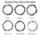 Natural crystal chips bracelet 100 kinds of bracelets No.71-100