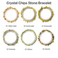 Natural crystal chips bracelet 100 kinds of bracelets No.71-100