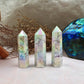 Aura Howlite Tower Aura-Infused Crystal Crystal Meditation Tool Aura-Enhanced Howlite Obelisk