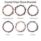 Natural crystal chips bracelet 100 kinds of bracelets 4PCs