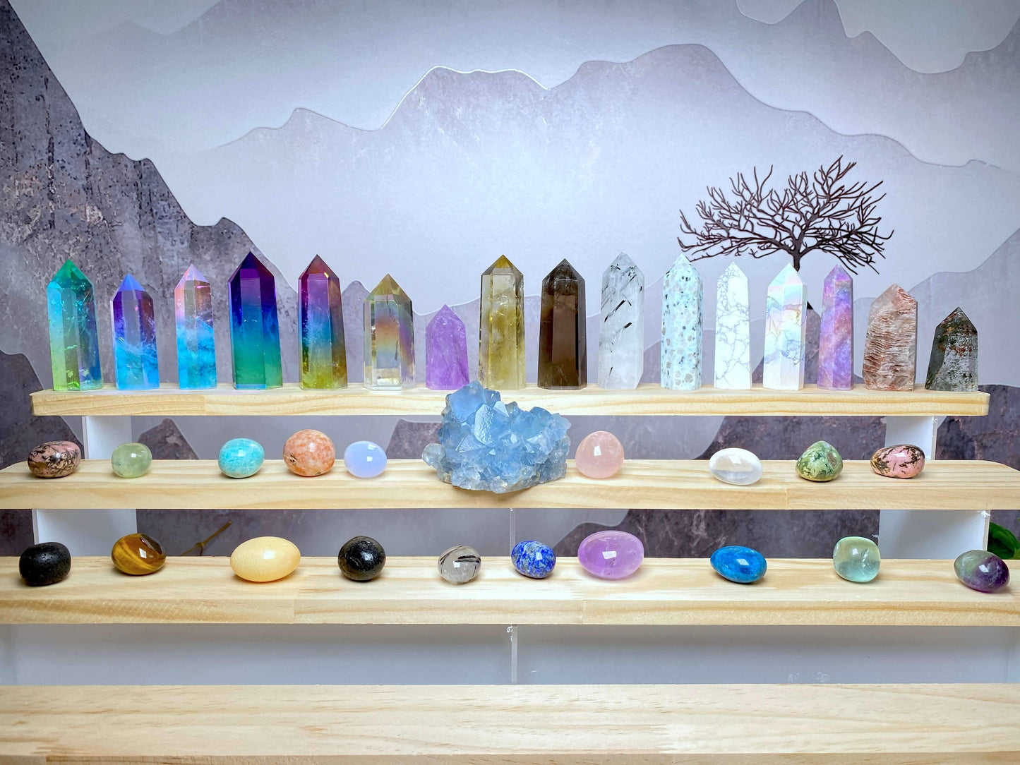 Crystal tower Wholesale nutural healing 100 kinds No.1-70