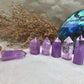 Natural Raw Amethyst Crystal Tower - Polished Healing and Energy Tower for Spiritual Reiki