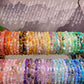 Crystal bracelet tumbled stretch healing gift for her for women 100 kinds No.71-100