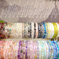 Crystal bracelet tumbled stretch healing gift for her for women No.1-70