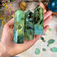 Prehnite Tower Healing Prehnite Crystal Prehnite Home Decor Prehnite Spiritual Journey Aid