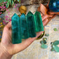 Green Fluorite Tower Green Crystal Tower Healing Tower Energy Stone