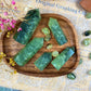 Prehnite Tower Healing Prehnite Crystal Prehnite Home Decor Prehnite Spiritual Journey Aid
