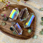 Aura Quartz Crystal Double Terminated Tower Healing Crystal Tower Meditation Tool Aura-Enhanced Quartz Crystal Obelisk