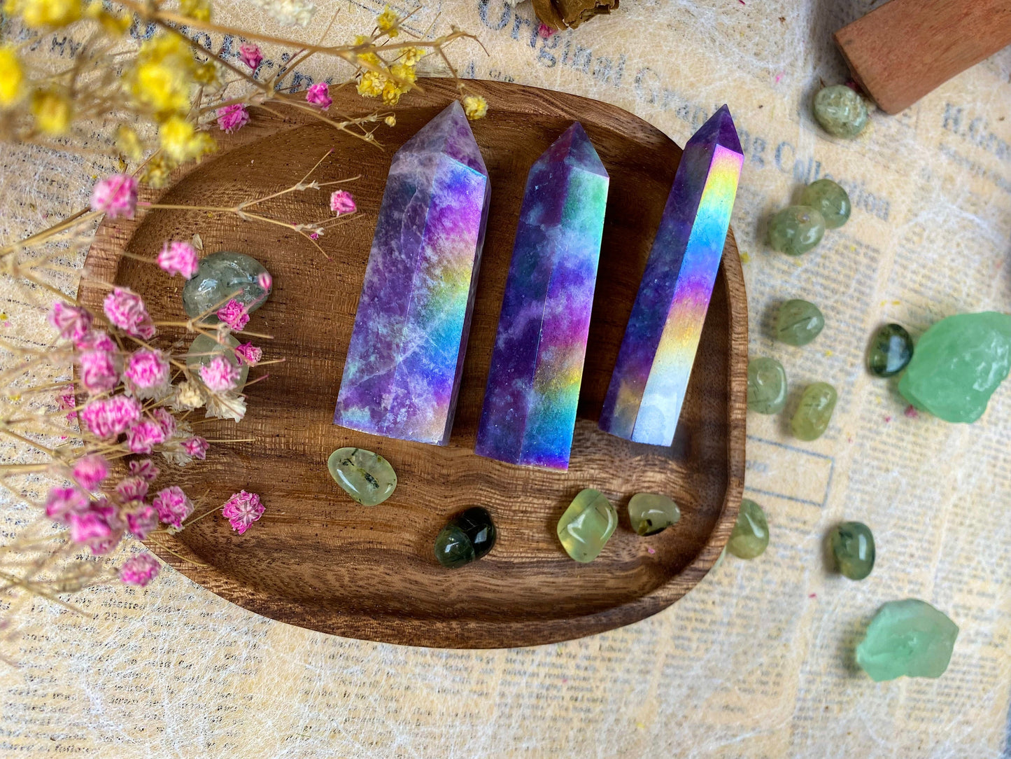 Aura Lepidolite Tower Healing Crystal Inner Peace Aura Lepidolite Crystal for Stress Reduction Enhancing Spiritual Connection