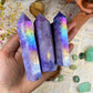 Aura Lepidolite Tower Healing Crystal Inner Peace Aura Lepidolite Crystal for Stress Reduction Enhancing Spiritual Connection