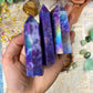 Aura Lepidolite Tower Healing Crystal Inner Peace Aura Lepidolite Crystal for Stress Reduction Enhancing Spiritual Connection