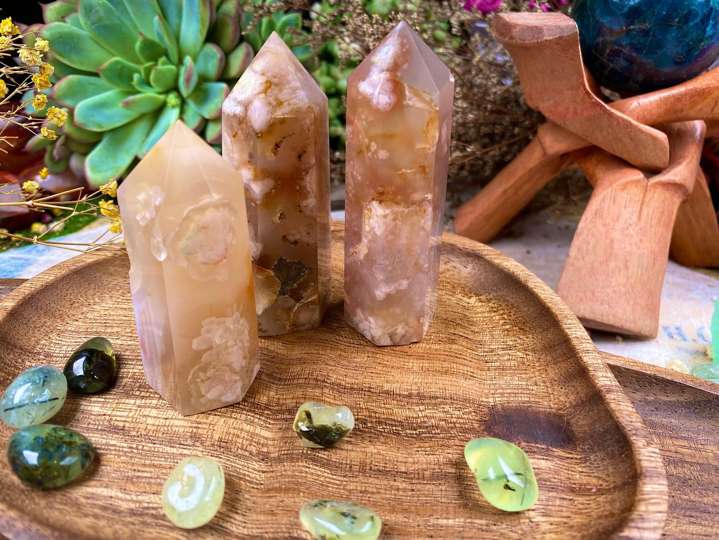 Flower agate tower Flower Agate Energy Flower Agate Healing Properties Flower Agate for Stress Relief