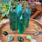 Green Fluorite Tower Green Crystal Tower Healing Tower Energy Stone