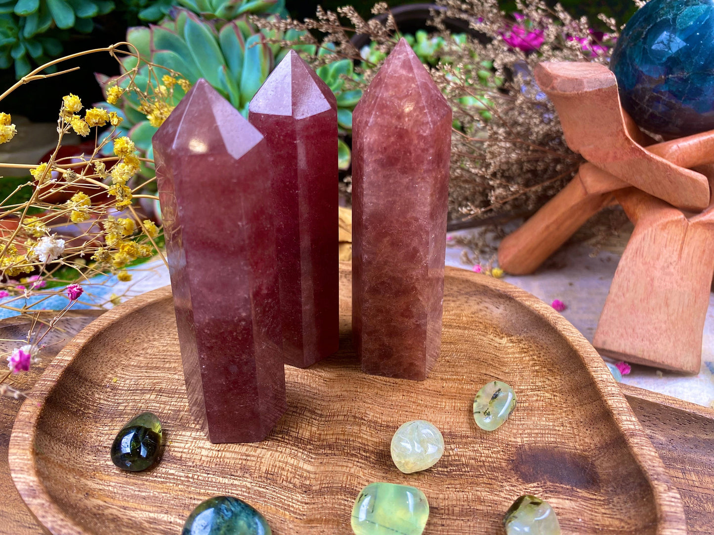 Strawberry Quartz Tower Strawberry Quartz Healing Strawberry Quartz Crystal Energy