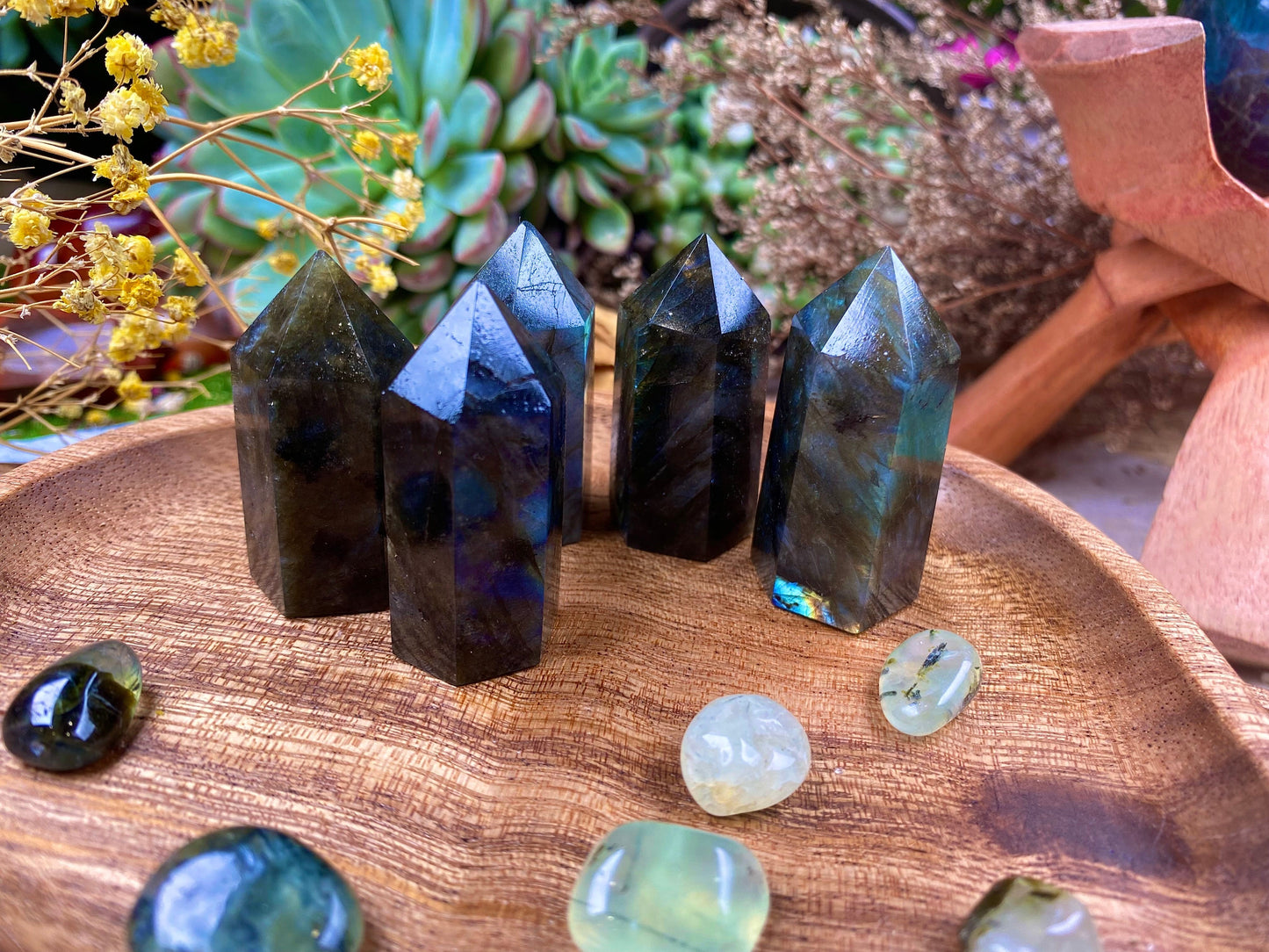 Labradorite Tower Metaphysical Crystal Reiki Mystical Intuition Stone