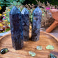 Larvikite Tower Norwegian Moonstone Past-life Recall Stone Reiki Healing Larvikite