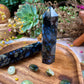 Blue Que Sera Tower Meditation Tool Energy Cleansing Crystal Point Aura Cleansing Crystal Point