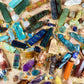 Aura Quartz Crystal Tower Meditation Tool Aura-Enhanced Quartz Crystal Obelisk