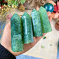 Prehnite Tower Healing Prehnite Crystal Prehnite Home Decor Prehnite Spiritual Journey Aid