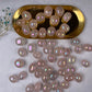 Aura Rose Quartz Tumble Stone 20-30mm 100g，Healing Crystal，Home Decor，For Gift