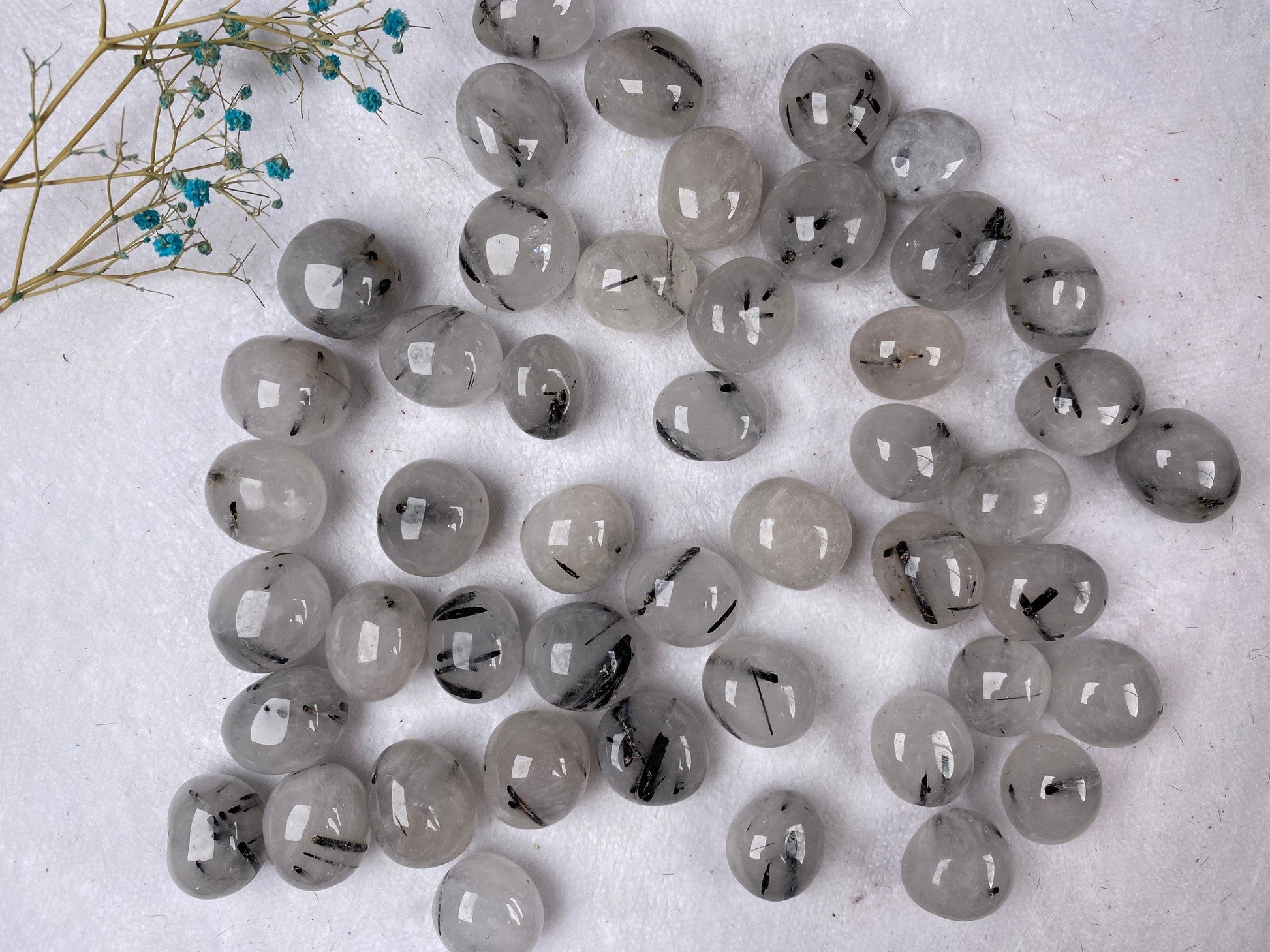 Black Tourmaline Stone, Tumbled Tourmaline, Energy Protection Crystal, EMF Shield Gem, Healing Stones, Chakra Balancing, 100g