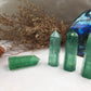 Green Fluorite Tower，Fluorite Point，Crystal Tower/Wand，Healing Crystal，Reiki Chakra Stone，Home Decor，For Giftwa