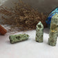 Rainforest Tower,Rainforest Point，Crystal Tower/Wand，Healing Crystal，Reiki Chakra Stone，Home Decor，For Gift