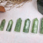Prehnite Tower，Prehnite Point，Crystal Tower/Wand，Healing Crystal，Reiki Chakra Stone，Home Decor，For Gift