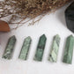 Dendritic Jade Tower,Dendritic Jade Point,Crystal Tower/Wand,Healing Crystal,Reiki Chakra Stone,Home Decor,For Gift